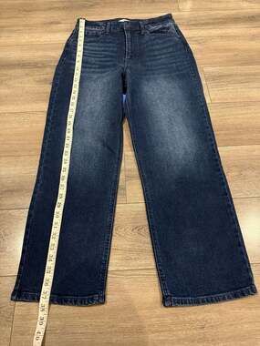 Copper Key Jeans Size 9 Dark Wash High Rise Straight Leg Denim